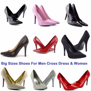 Unisex Damen Drag Queen Cross Dresser High Heel Plateau Pumps