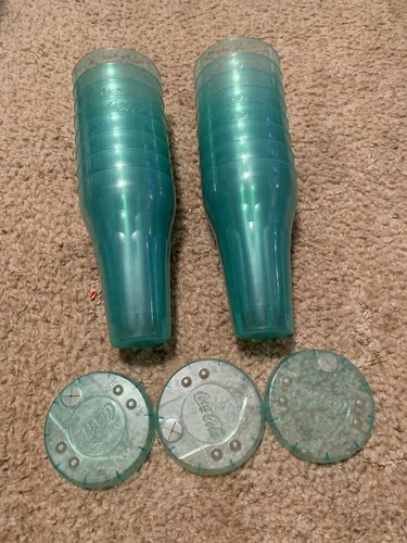 Vintage Lot of 16 Coca Cola Plastic Drinking Cup 42 OZ Great Collectible 1970's - Picture 8 of 8