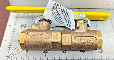 (2)Dixon 3/8'' NPT Female 600 PSI, WOG; 150 PSI Domestic Bronze Ball Valve [H3S2]