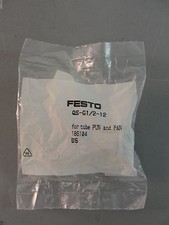 FESTO PNEUMATIC HYDRAULIC CONTROL PUSH IN FITTING QS-G1/2-12 186104 NEW NIP