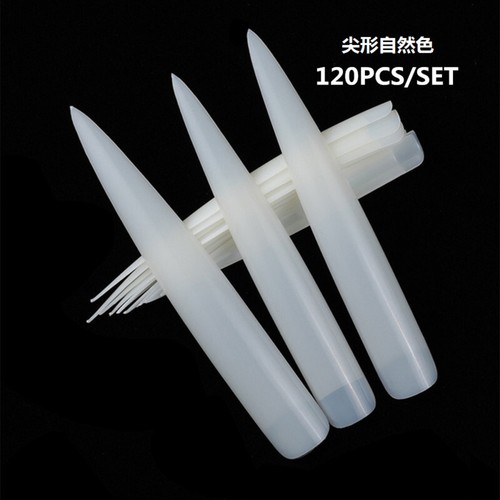 Stiletto False Nail Tips Half Cover Nails XXL Extra Long Fake Tip Salon Manicure - Picture 15 of 16