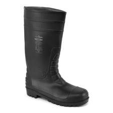 Image of Portwest FW95 PVC Wellington Long Boots Waterproof Steel Toe Cap Safety Footwear