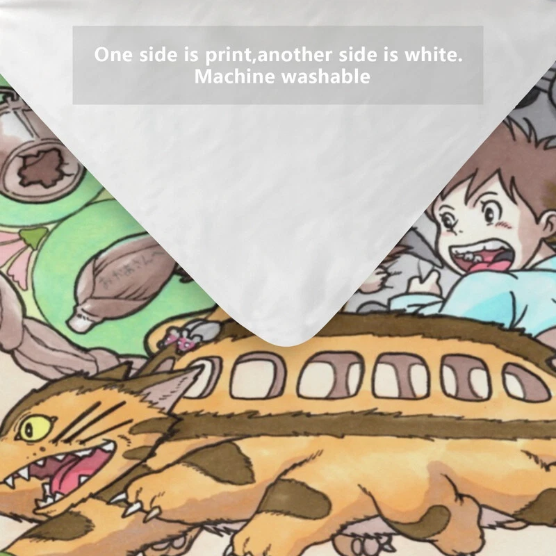 My Neighbor Totoro Bed Duvet Cover Set for Kids 3-Piece Comforter Bedding