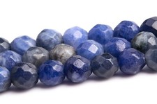 4MM Natural Blue Sodalite Beads Grade AAA Faceted Round Gemstone Loose Beads