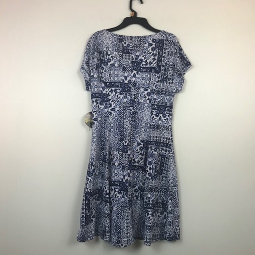 Bebop Junior Womens XXS Ivory Navy Princess Seam Cinched Front Mini Dress NWT - Picture 4 of 5