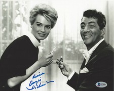 ANGIE DICKINSON SIGNED 8X10 PHOTO 2 ACTRESS RIO BRAVO OCEAN'S 11 BECKETT COA BAS