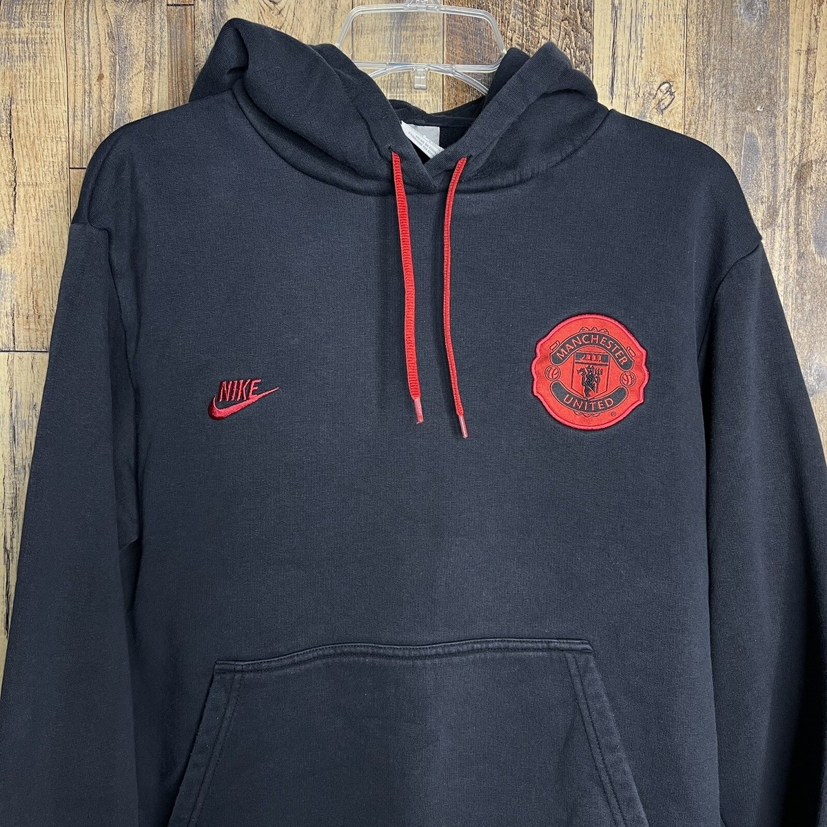 ウェア 00s Old NIKE Manchester United Hoodie Manchester United Hoodie Black Nike 320141-010 Jacket size M