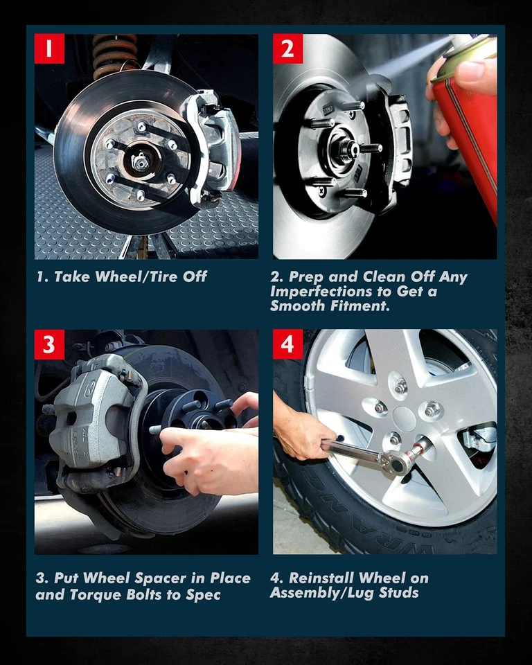 2x 2" 8x6.5" M14x1.5 130 mm espaciadores de rueda para Chevrolet Express 2500 GMC Savana Foto 4 de 4