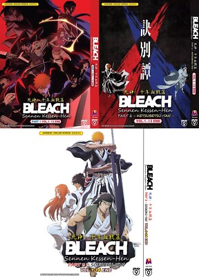 DVD ANIME BLEACH : SENNEN KESSEN-HEN PART 1-3 VOL. 1-40 END ENG DUB