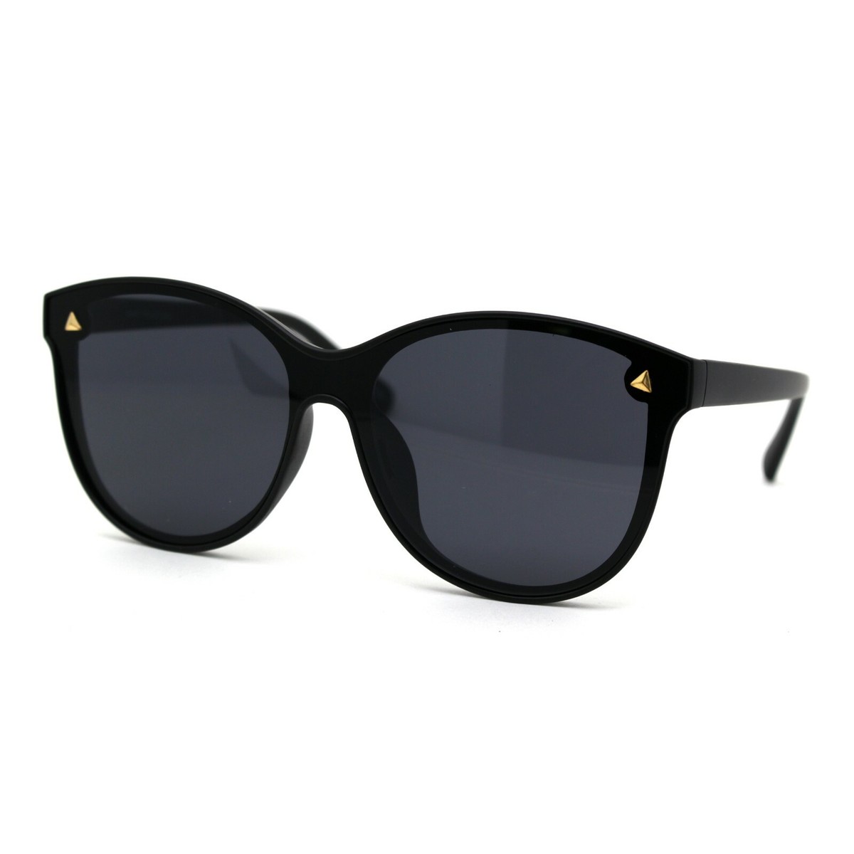 Womens Pyramid Stud Boyfriend Style Horn Rim Sunglasses | eBay display picture 2