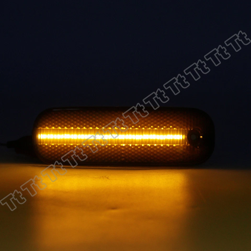 4x Smoked LED Front & Rear Bumper Side Marker Lights For 1991-2002 Infiniti G20 - Image 2 of 4