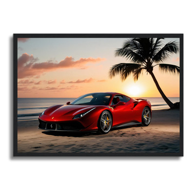 Auto Poster gerahmtes Wandbild Fahrzeug Man Cave Bild A4 - A1 Wohndeko Design