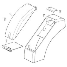 PRSO06 GRUPPO PLASTICHE MOTORE AUTOMAZIONE PORTA SEZIONALE GARAGE SOON NICE