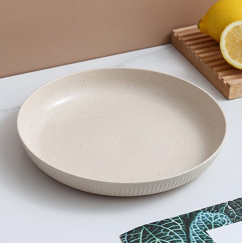 6Pcs Unbreakable Deep Dinner Plates Set,10''Reusable Plastic Wheat Straw Plates - Picture 11 of 11