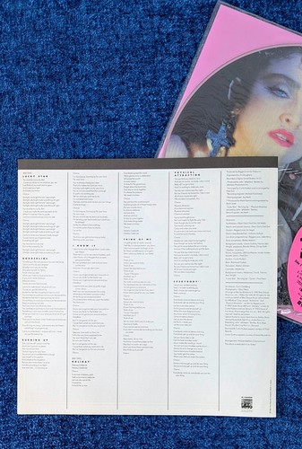 MADONNA FIRST ALBUM 12'' PICTURE DISC VINYL LP JAPAN 1987 PINK HEART PROMO HYPE - Picture 11 of 12