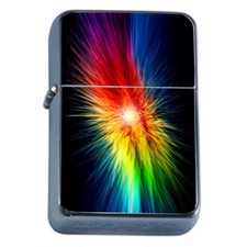 Rainbow Blast Em1 Flip Top Oil Lighter Wind Resistant 