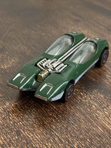 Vintage Hot Wheels Splittin Image Dark Green Car