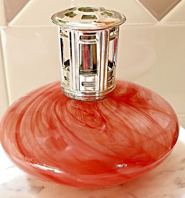 Lampe Avenue Red/Clear Swirl Fragrance Lamp Round Semi Clear OIL FRAGRANCE LAMP