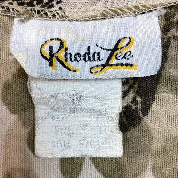 Vintage 80's Rhonda Lee Big Cat Shirt Secretary C… - image 7