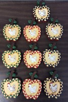 Flea Market Resale Lot Of 10 Rooster Apple Home Wall Decor Wholesale Handpainted Flea Market Resale Lot Of 10 Rooster Apple Home Wall Decor Wholesale Handpainted