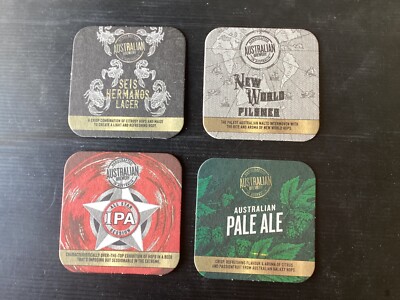complete set of 4 Australian Brewery ,N.S.W. beer  COASTERS