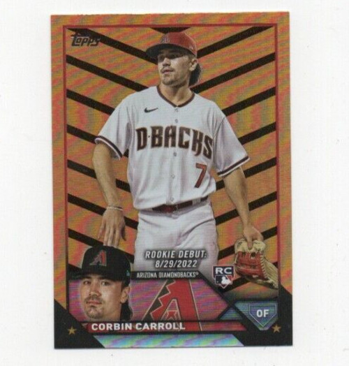 2023 Topps Update Haloween Orange And Black Foil Corbin Carroll