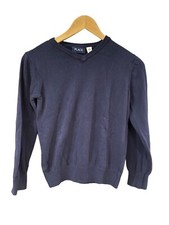The Childrens Place Youth Pullover Sweater V-Neck Long Sleeve Navy Size Med 7-8