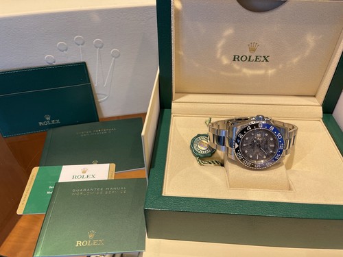 Rolex 40mm GMT Master II 116710 Ceramic Batman White Meteorite Dial 4 126719BLRO - Picture 12 of 12