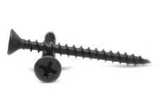 #8 x 1" Particle Board Screw Phil Flat Hd Hardened Black Phosphate