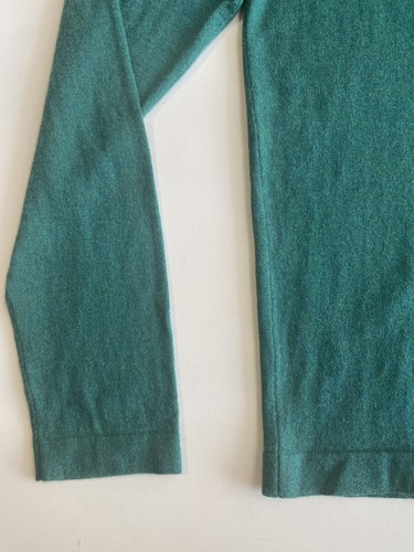 Suéter cuello redondo Neiman Marcus verde esmeralda cachemir/seda LS para hombre talla L - Imagen 4 de 9
