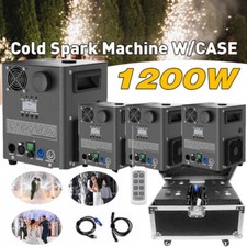 4PCS Large Cold Spark Machine 1200W DMX Stage Firework Machine 6.6-9.8ft Wedding