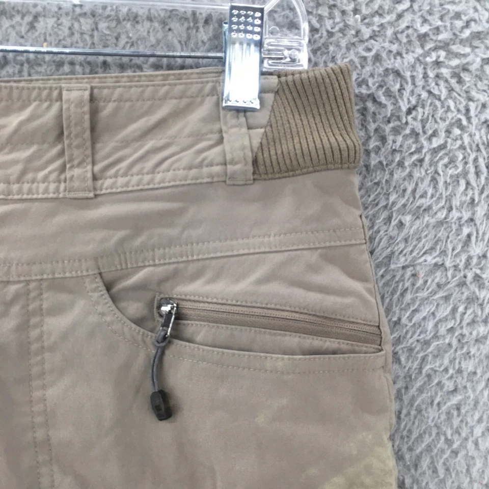 Cabelas Cargo Pants Womens 6 (Actual 32x31) Beige Straight Leg Mid Rise Zip Fly - Image 3 of 4
