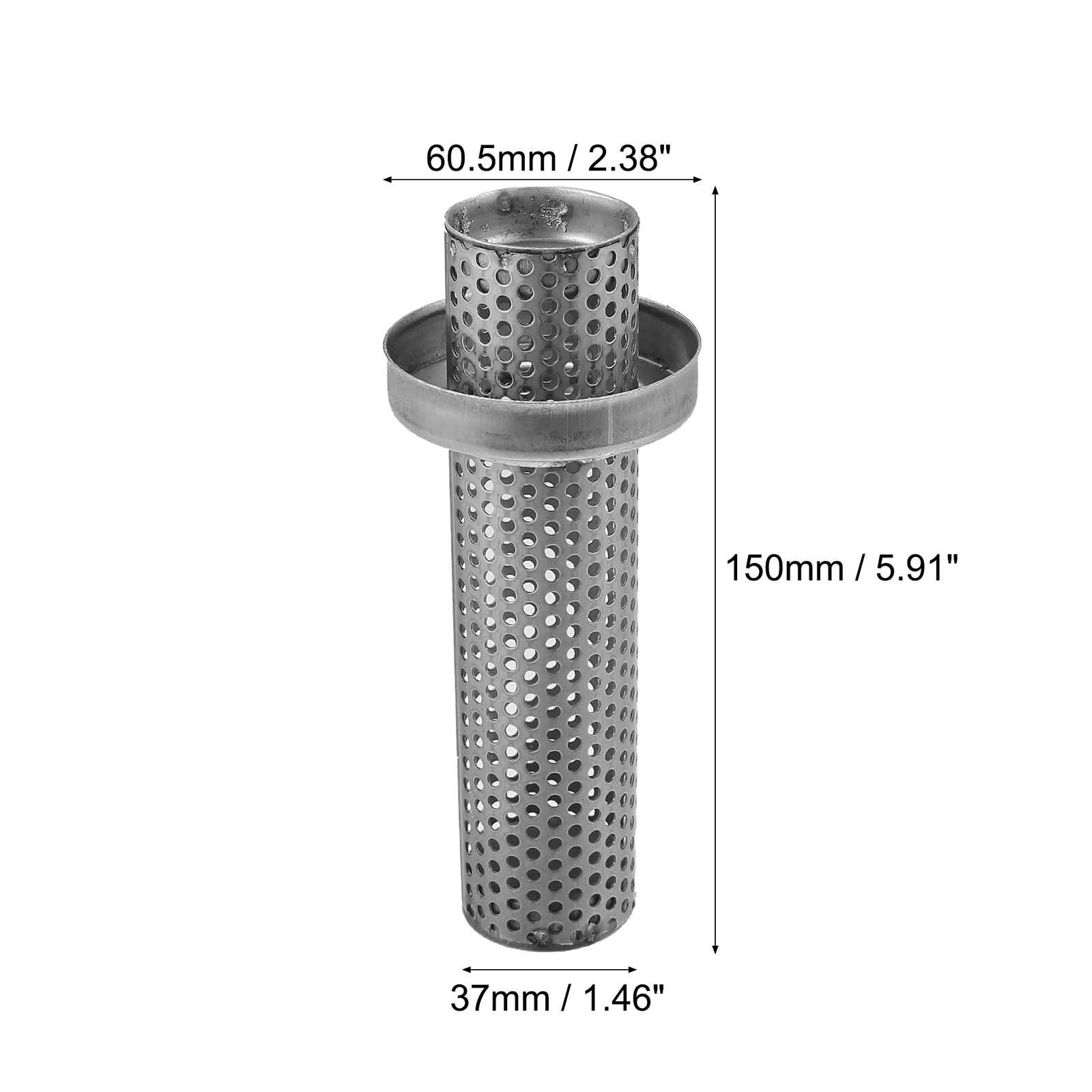 ONE 150mmx60mm Motorcycle Exhaust Silencer Universal Exhaust Muffler