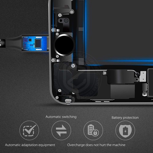 ZUSLAB USB A Charging Charger Data Cable Nylon For Apple iPhone iPad - Picture 4 of 9