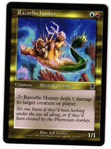 Magic_the_gathering Apocalypse Razorfin Hunter #119 2001,MTG,LP Common
