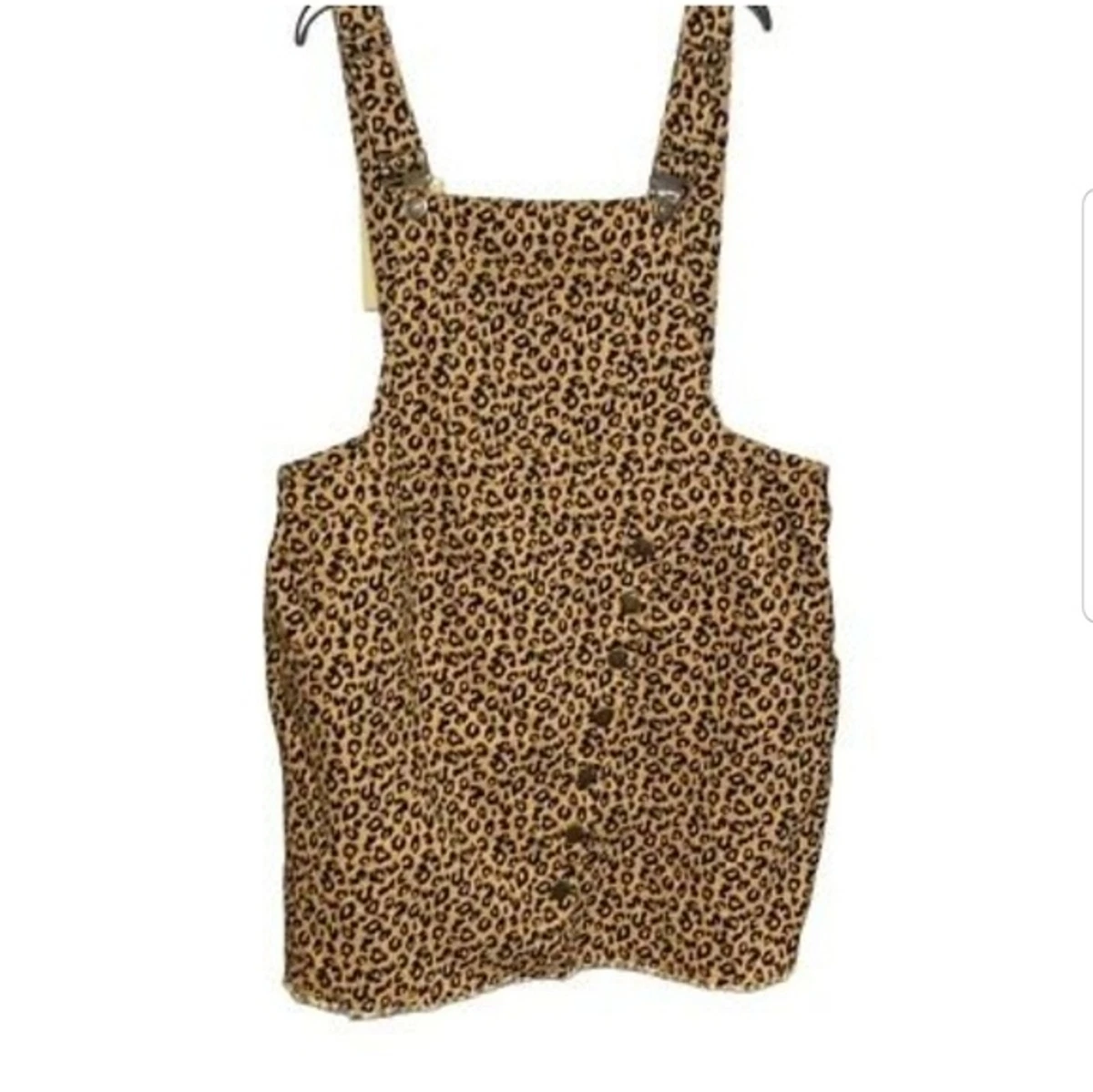 Cheetah print skirt overalls cheap