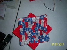 Texas Flag Handmade custom microwave  bowl Cozy pot holder 11 x 11