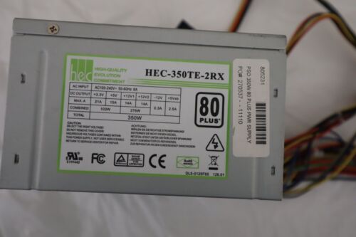 HEC HEC-350TE-2RX 20 Pin 350W ATX Desktop Power Supply - Picture 3 of 3