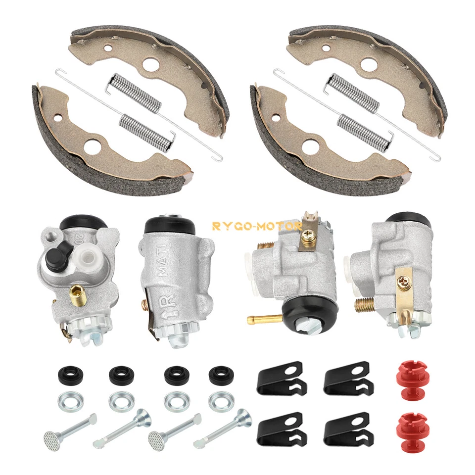 Cilindros de rueda de freno delantero con kit de zapatos para Honda Rancher 350 TRX350 2000-2003 Foto 4 de 4