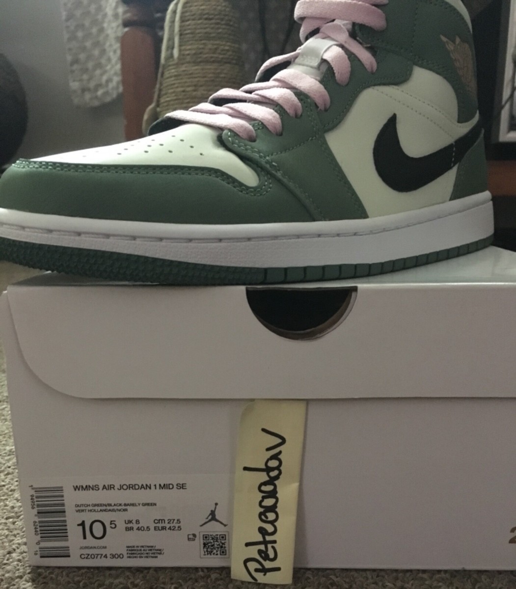 Air Jordan 1 Mid Dutch Green Size 10.5 W / 9 M Brand New | eBay