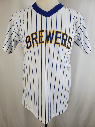 Vintage 70s 80s Milwaukee Brewers Replica Jersey Medium MLB Licensed Made in USA - Picture 2 of 8