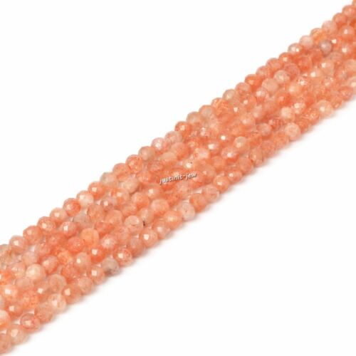 3.7mm to 4.7mm Faceted Gemstone Round Loose Bead DIY Jewelry Making Strand 15.5" - Picture 57 of 466