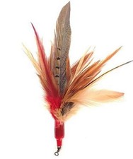 Da Wild Thing Feather Teaser Wand and Replacement Lure by Go Cat