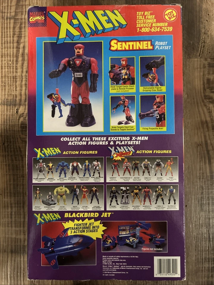 "Robot Centinela de 14"" vintage X Men Marvel Comics 1994 por Toybiz nuevo sellado en caja" Foto 2 de 4