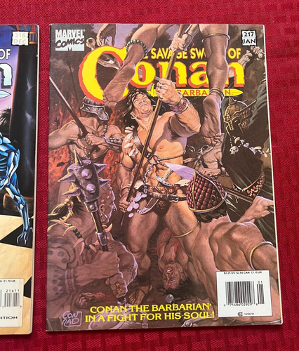 Savage Sword Of Conan lot #216 VF+, #217 VF+ 1993/1994 Marvel - Picture 3 of 7