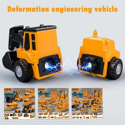 Magnetic Transform Engineering Car Assembled Toys 2024 HOT~ K7W1 - Picture 3 of 16
