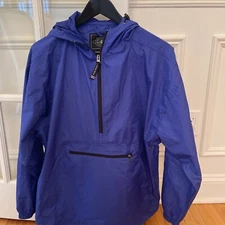 Charles River Windbreaker Nazareth College Purple 1/2Zip Pullover Sz Small