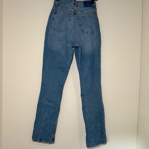 Abercrombie & Fitch Jeans Women's Size 25 Blue 90s Slim Straight Ultra High Rise - Picture 6 of 8