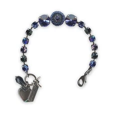 Bracelet by Mariana Electra Coll. Sophisticated Sapphire, Montana Blue, Helio...