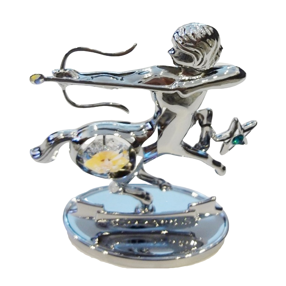 Crystocraft Sagittarius Zodiac Crystal Ornament With Swarovski Elements Gift Box